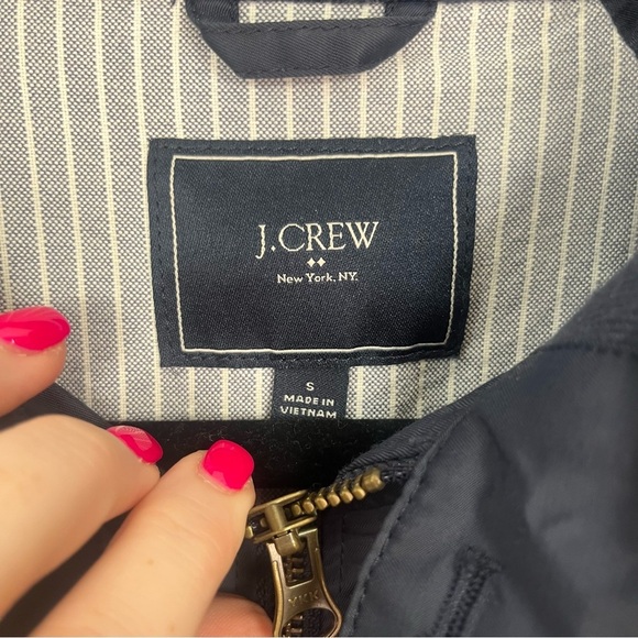 J. Crew Navy Blue Jacket Zip Up Sz Small - Picture 5 of 9